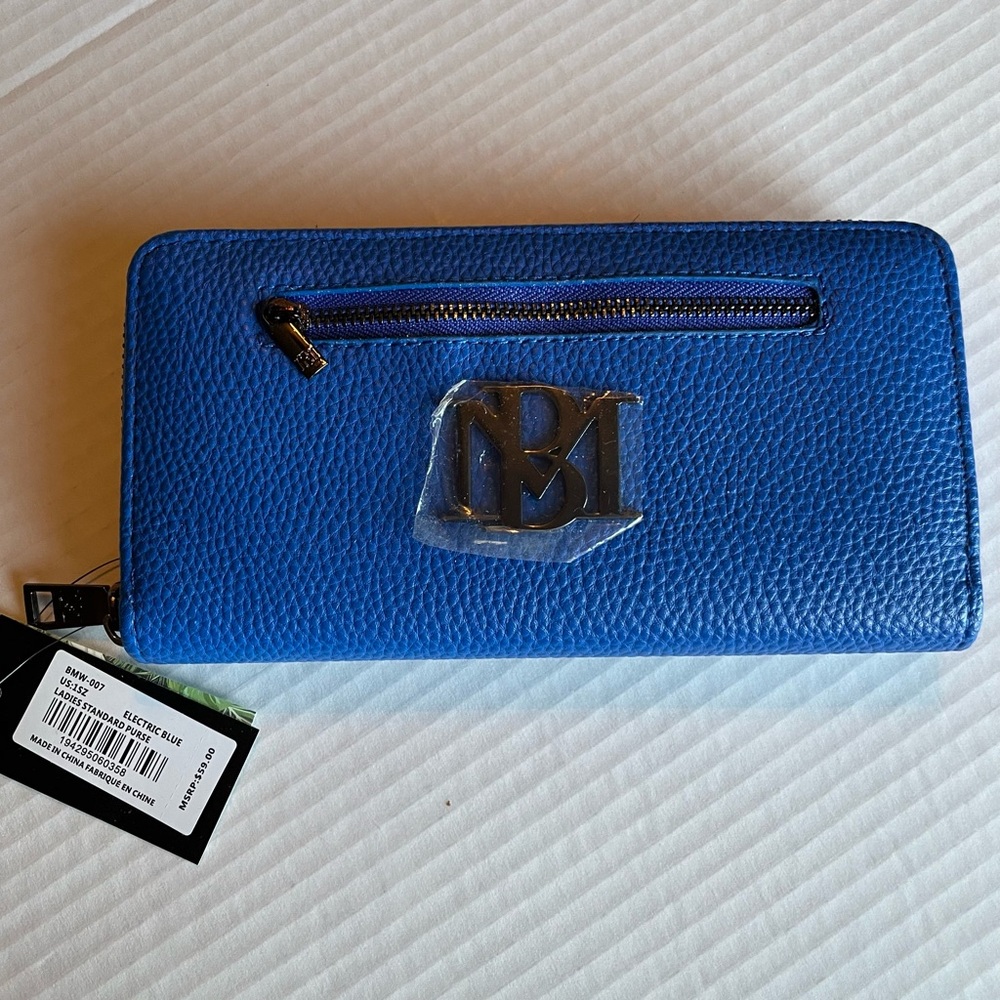 Badgley Mischka Wallet with Gunmetal hardware